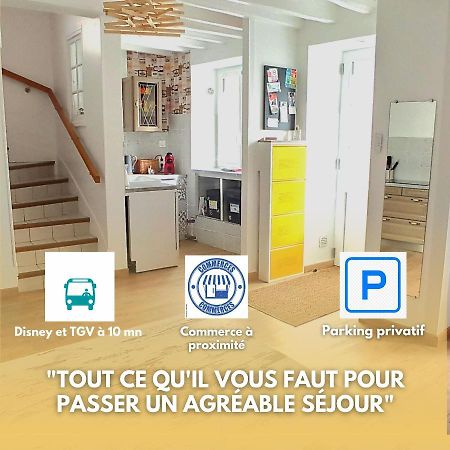 L'Essentiel, Proche De Disneyland Paris 2 Chambres Et 2 Sdb Chessy  Zewnętrze zdjęcie
