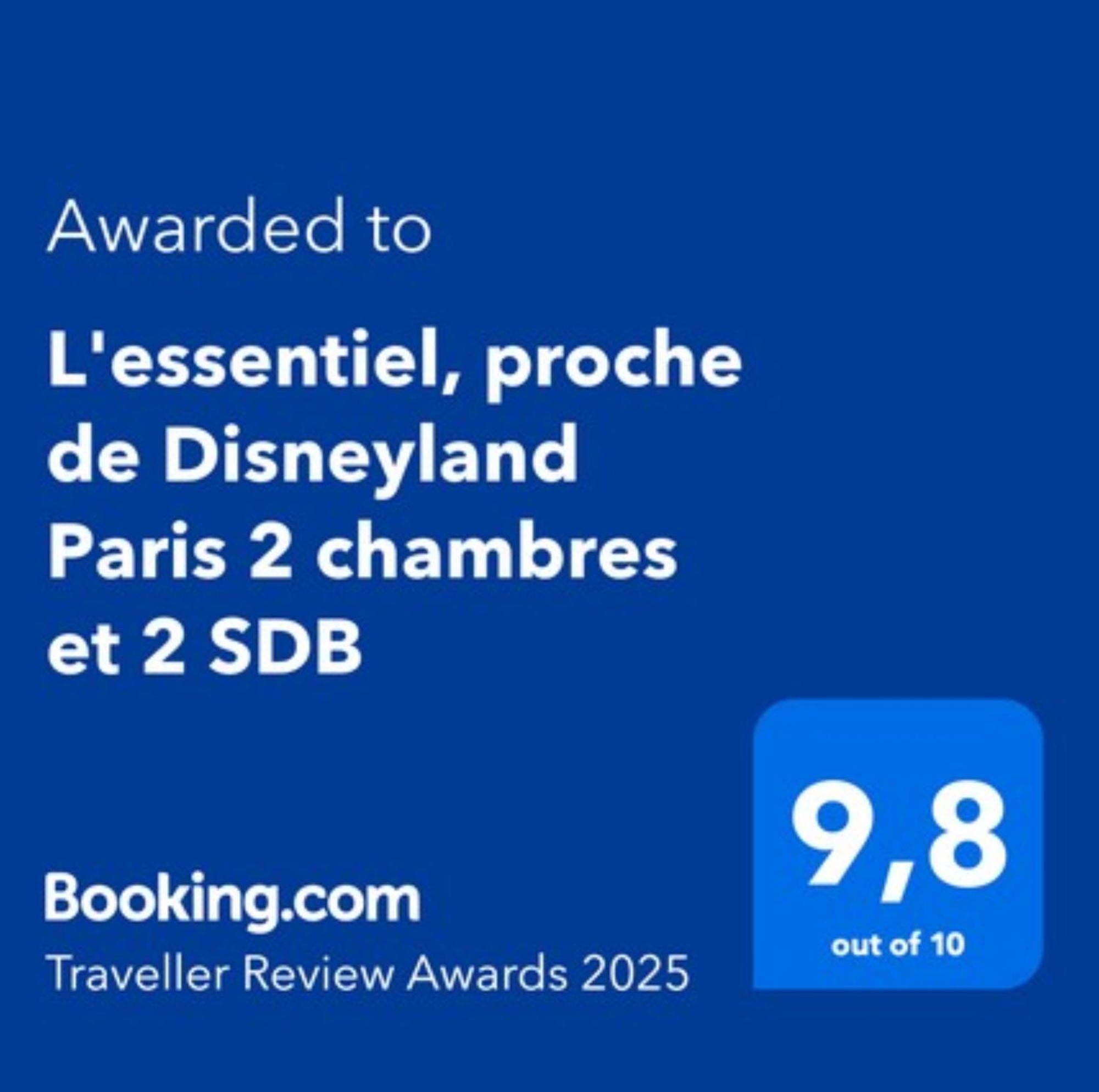 L'Essentiel, Proche De Disneyland Paris 2 Chambres Et 2 Sdb Chessy  Zewnętrze zdjęcie